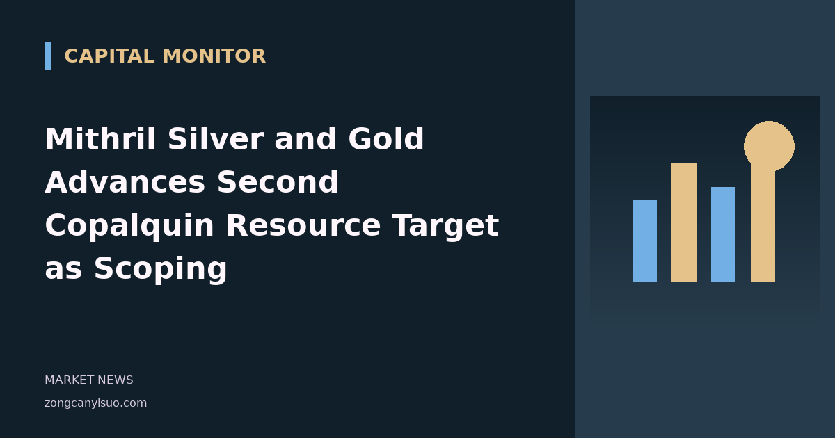 Mithril Silver and Gold Advances Second Copalquin Resource Target as Scoping